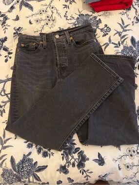 Levi's Women's Straight-Leg Jeans — Washed Black